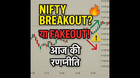 NIFTY BREAKOUT या FAKEOUT? | कल की ट्रेडिंग रणनीति Live Chart के साथ!