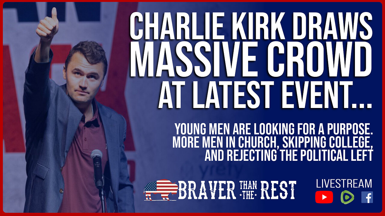 Young People LEAVING THE LEFT! Charlie Kirk Crowds Getting MASSIVE!