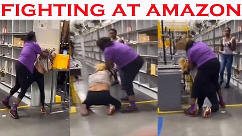 Black and White Woman Fighting at Amazon 