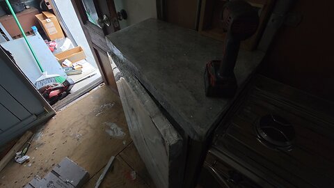 RV Pantry Door Installed