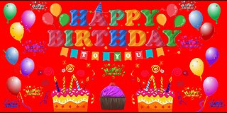 Happy Birthday 3D - Happy Birthday - Happy Birthday To You - Happy Birthday Song Video Card