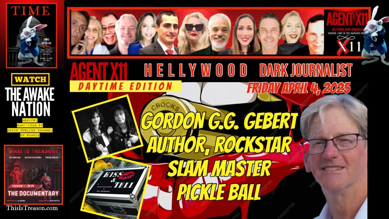 AGENT X11: EP 177: GORDON G.G. GEBERT: AUTHOR, ROCKSTAR, SLAM MASTER PICKLEBALL