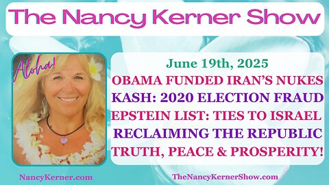 Obama Funded Iran’s Nukes~2020 Election Fraud~Epstein=Israel~Reclaiming>Republic~Peace & Prosperity
