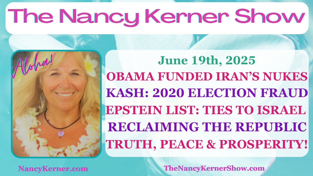 Obama Funded Iran’s Nukes~2020 Election Fraud~Epstein=Israel~Reclaiming>Republic~Peace & Prosperity