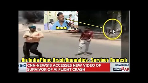 Survivor Ramesh - came from behind a tree, not the crash site