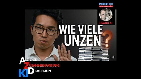 SPECIAL --- KI_Analyse zum Thema "SILBER" - Wieviel Unzen? (20.01.2026)