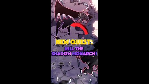 New Quest kill shadow monarch #sololevelingmanhwa #jinwoo #sololevelinganime #anime