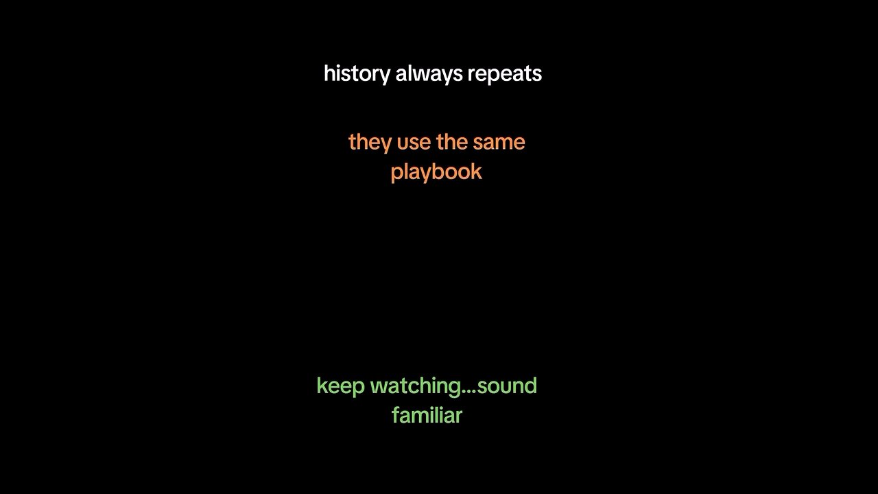 "History" always repeats