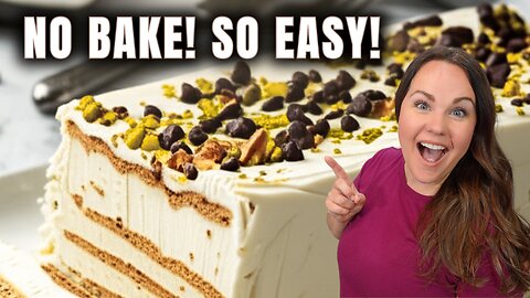 NO BAKE DESSERT: You Won't Believe How Easy This Is! | Cannoli Cake Recipe