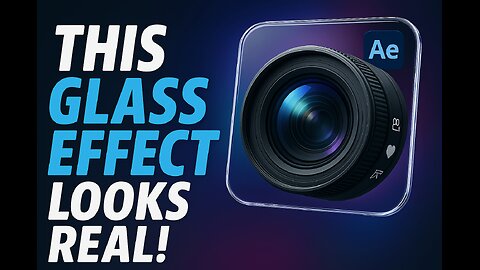 Easy Glass Effect for Beginners in After Effects!