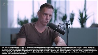 Peter Thiel | Why Is Peter Thiel Discussing the Antichrist? | "I Think the Antichrist Might Be Using the Tools That You Are Building. Isn't That a Concern?" - Ross Douthat (6/6/2025)