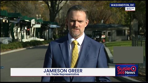 U.S. Trade Representative Jamieson Greer speaks to reporters