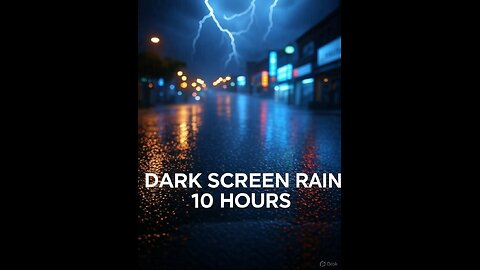 COME IN ~~~ RAIN SOUNDS Dark Screen Help You Relax Sleep Well Meditation from Stress or Anxiety