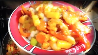 Thai Style Crispy Sweet & Sour Chicken 🥡 Chinese Sauce Recipe 2 Cups Rice + 4 Cups Water