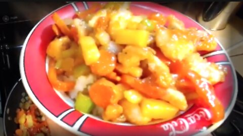 Thai Style Crispy Sweet & Sour Chicken 🥡 Chinese Sauce Recipe 2 Cups Rice + 4 Cups Water