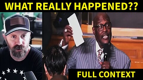 Marvin Winans Viral Rebuke Video | YouTuber Rebuke | Full Context | Y'all Are Wrong