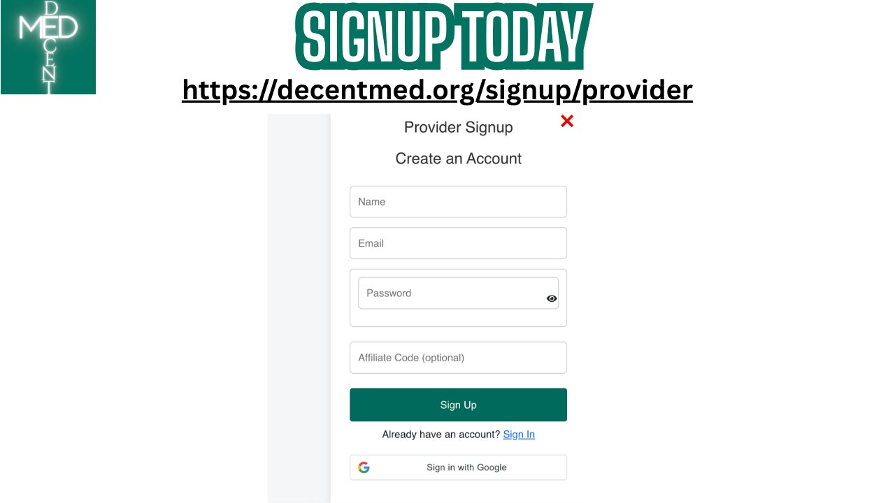 Join DECENTMED Today