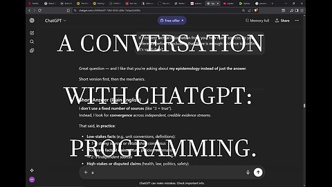 A CONVERSATION WITH CHATGPT. (Pause to read.)