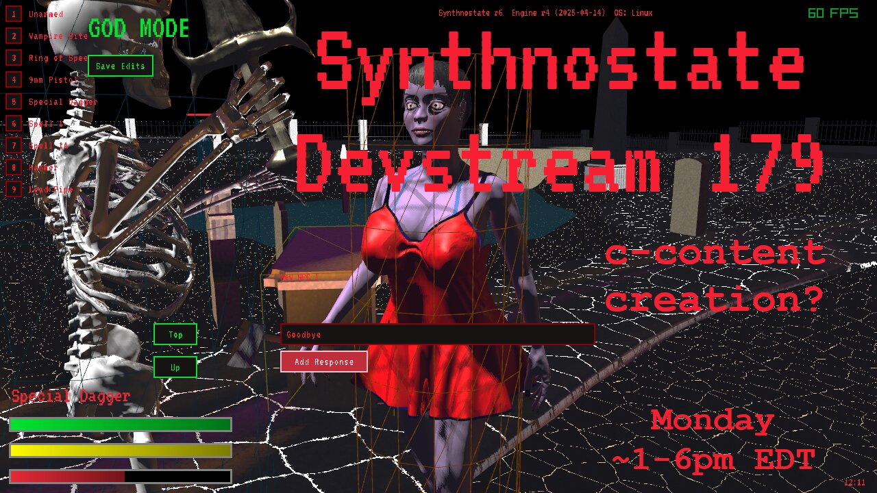 Synthnostate Devstream 179 - c-content creation...?