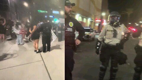 Maga supporters beat up mexican lady in las vegas NV protest