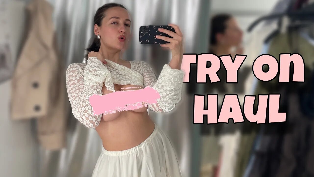 [4K] Transparent White Blouse Try On Haul ｜ See-Through Outfits with Klara Si