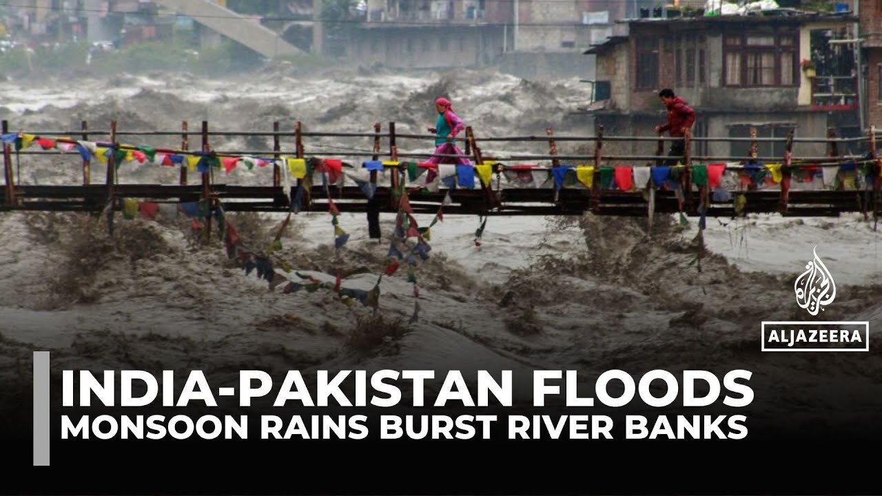 Monsoon floods wreak havoc across India and Pakistan, with more rain forecast
