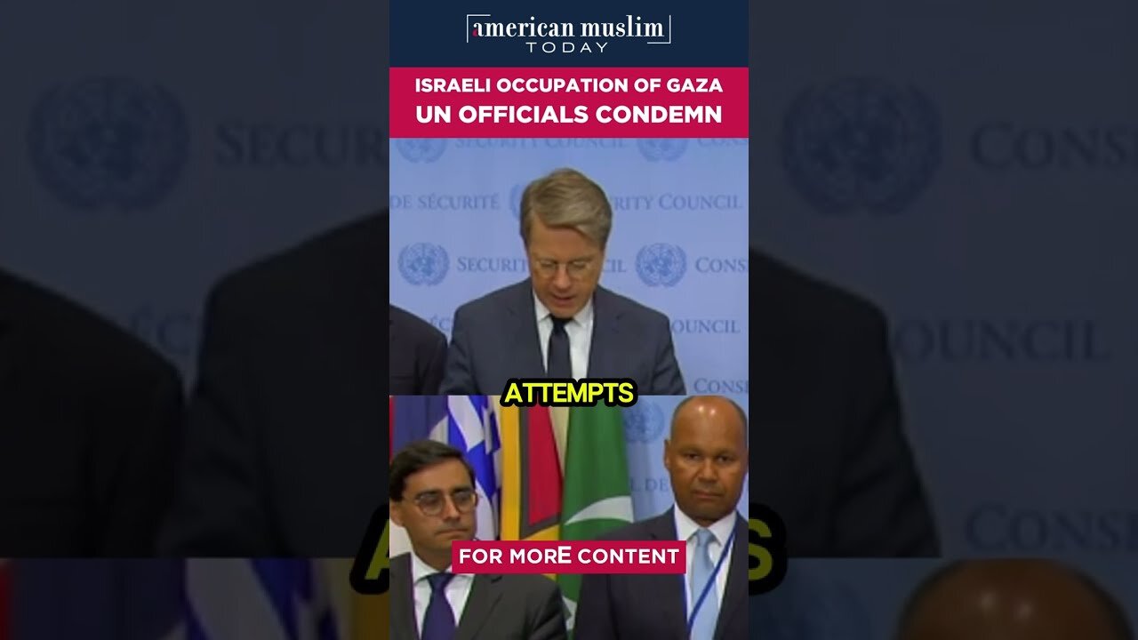 Israeli occupation of Gaza UN officials condemn.
