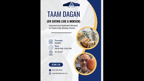 5785 Taam Dagan: Food in the Weekly Parsha - Ki Tavo