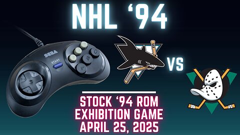 NHL '94: Sharks (Len the Lengend) at Ducks (Sheehy) {Genesis} - Exhibition 121