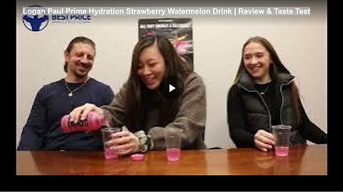 "Review & Taste Test of Logan Paul's Prime Hydration Strawberry Watermelon Drink"