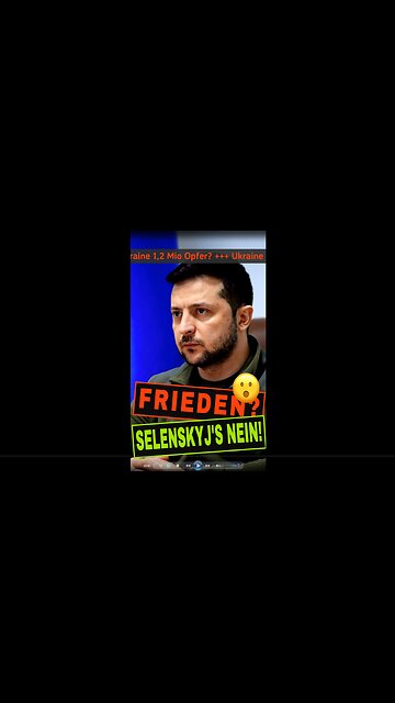 Selenskyj blockiert Frieden erneut! Einigung gibt's nur mit Krim? 🇺🇦🕊️💥| ShortNews Deutsch