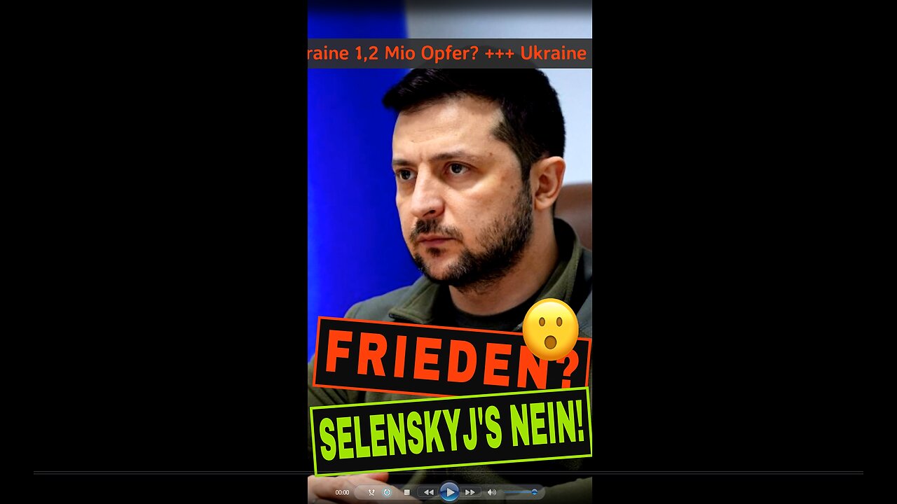 Selenskyj blockiert Frieden erneut! Einigung gibt's nur mit Krim? πΊπ¦ποΈπ₯| ShortNews Deutsch