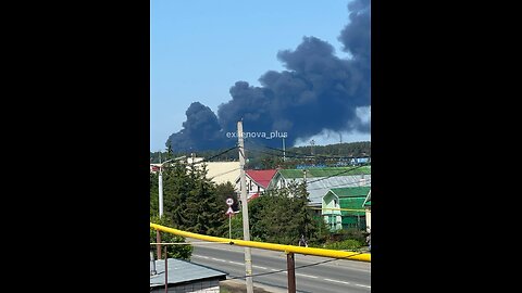 🔥 Fire at the weapons depots in Kazan, Tatarstan.