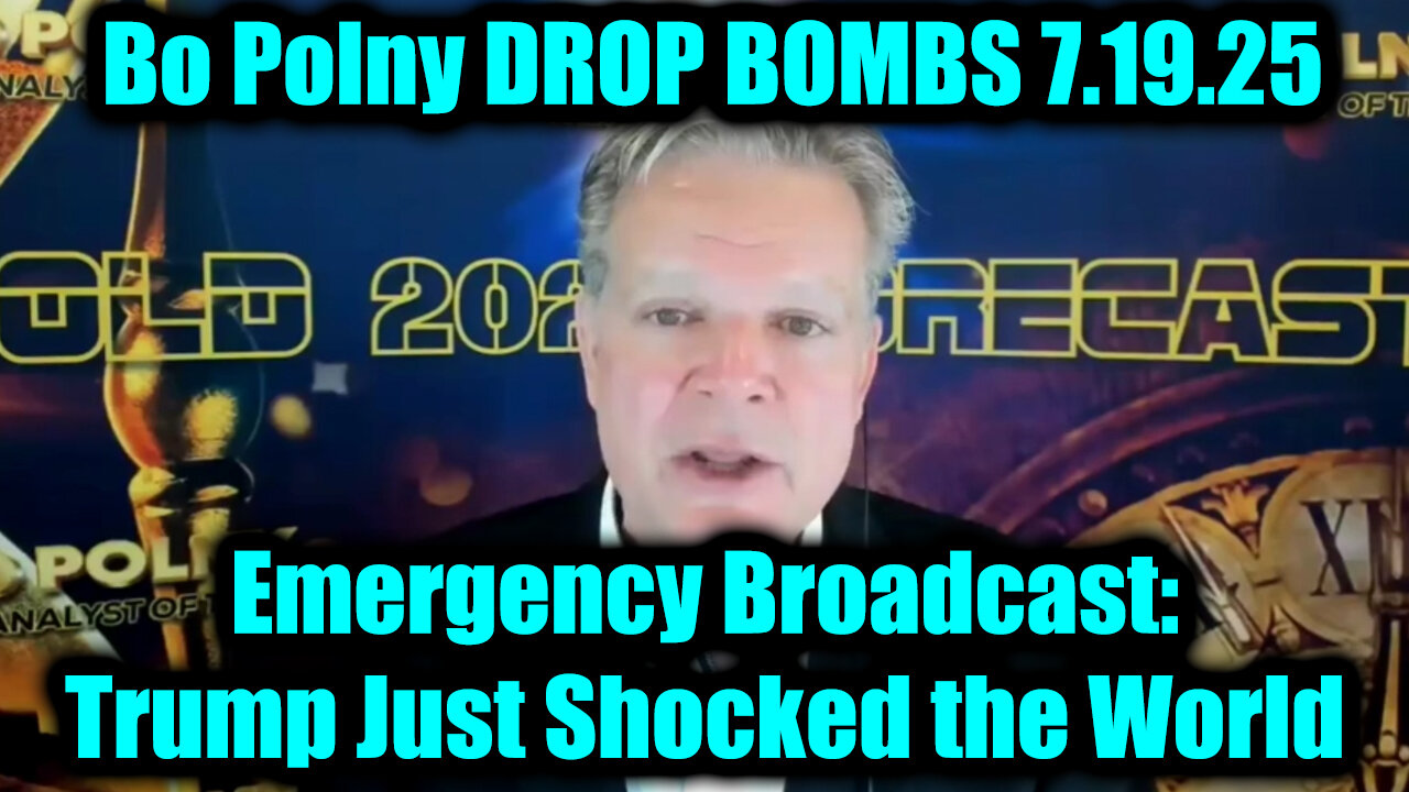 BO. Trump Shocked the World. 7-19-25-AT-1PM-CST-30-EST #TRUTH