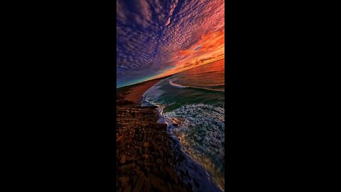 beautiful sunset 🌆 and ocean 🌊