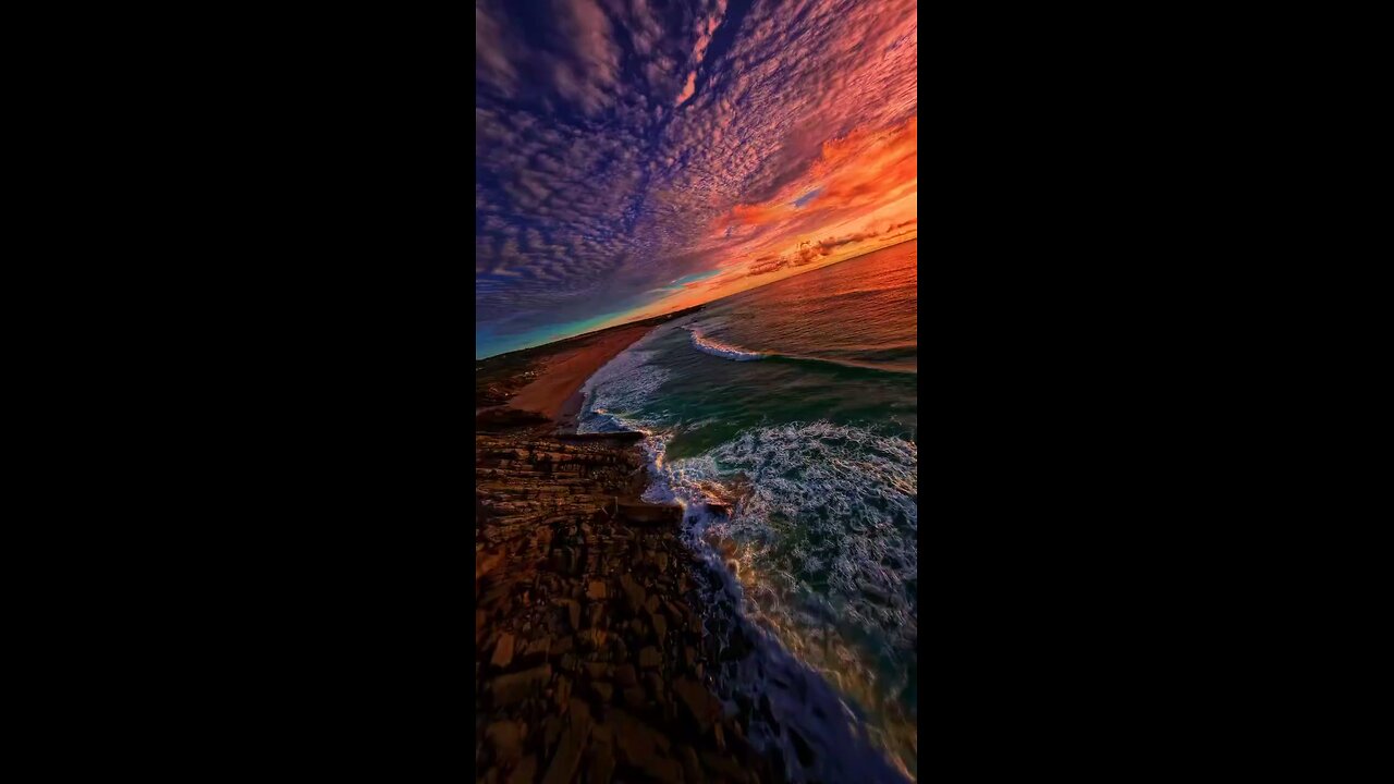 beautiful sunset 🌆 and ocean 🌊