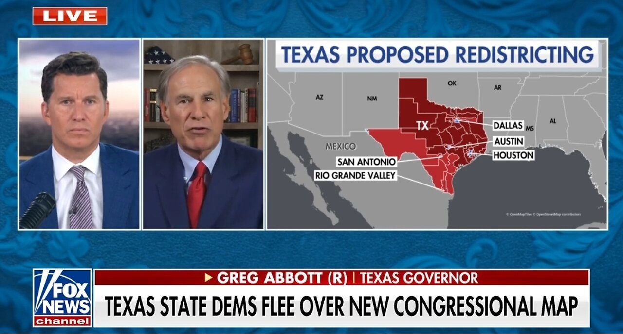 Gov Abbott Exposes Democrats Hypocrisy On Redistricting
