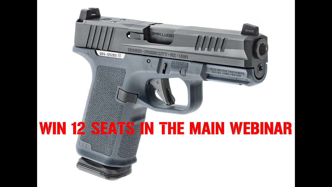Ruger RXM 9mm MINI #2 FOR THE LAST 12 SEATS IN THE MAIN WEBINAR