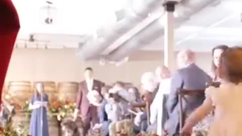 Must Watch: The flower girl spots grandpa. #weddinginspo #weddingparty #weddings
