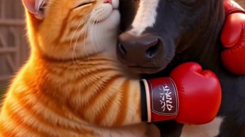 From Fight to Friendship 🥊🐱🐮