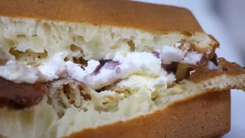 계란 300개로 만드는 수제 와플 homemade waffles made with 300 eggs - korean street food