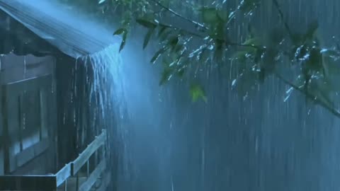 Dark Thunderstorm with Lightning Strikes | Intense Rain for Deep Focus