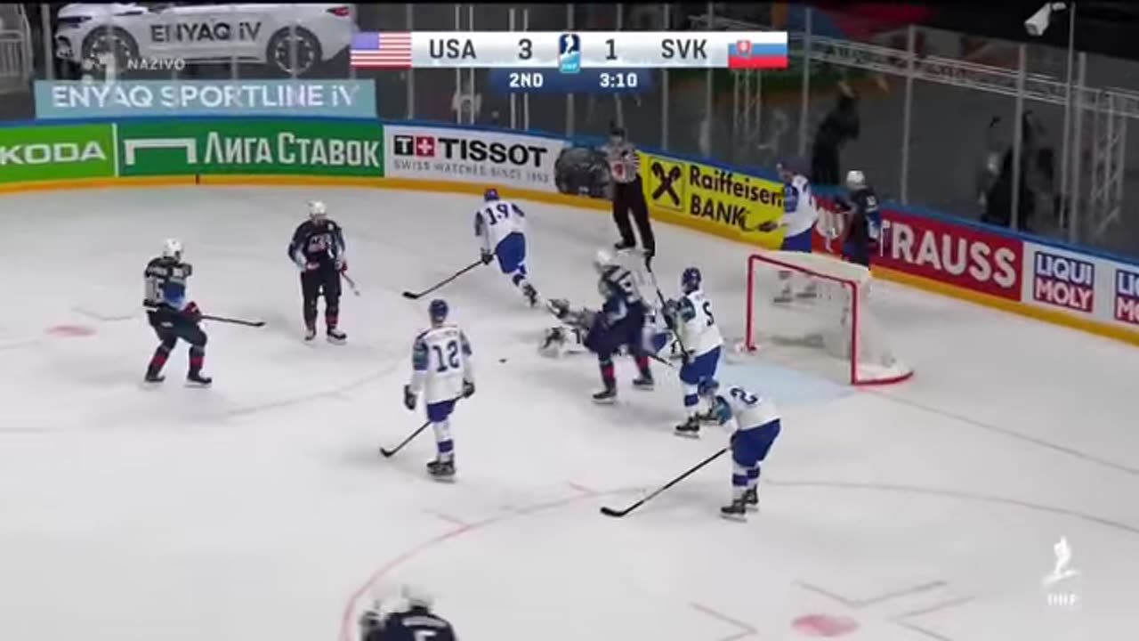 USA vs Slovensko - čtvrtfinále MS 2021
