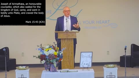 Joseph Buries Christ's Body – Gospel of Mark Series