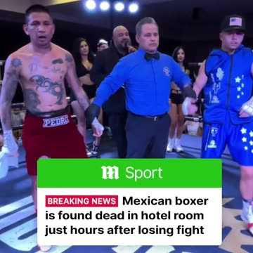 A Mexican boxer has been found dead in his hotel room just hours after losing a fight