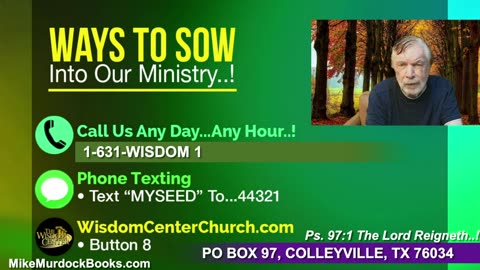 Re-Air: Wisdom Moments With Mike Murdock..!!!