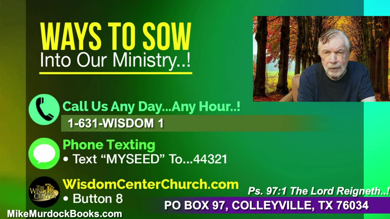 Re-Air: Wisdom Moments With Mike Murdock..!!!
