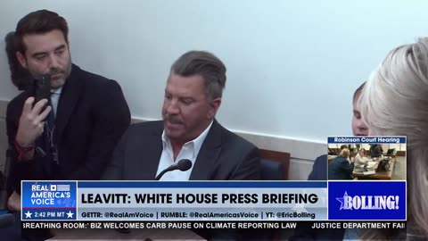 BOLLING IN THE WHITE HOUSE PRESS BRIEFING