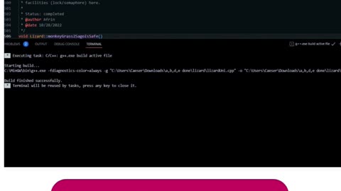 Student Work(Project)|COP4634 C++ Thread Synchronization in Simulatio Video|UWF