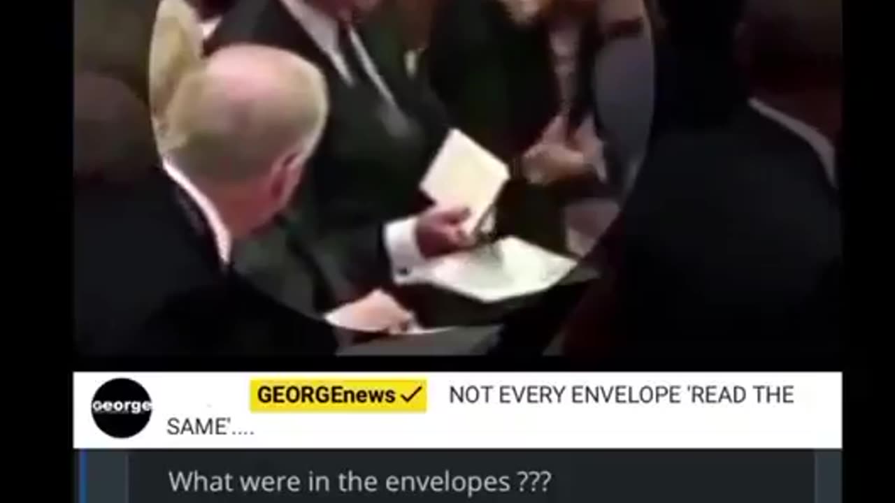 REMEMBER THE ENVELOPES FOLKS